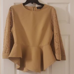 Gracia peplum bottom shirt sz. Medium